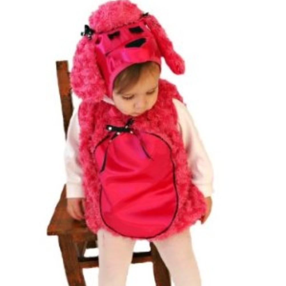 Pink Poodle Dog Puppy Halloween Costume 6-18 months New